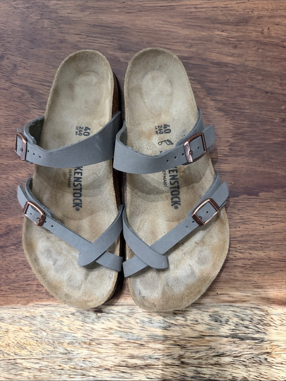 Birkenstock Mayari sandals in gray